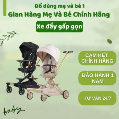 Xe đẩy 2 chiều gấp gọn Baobaohao V16 - Siêu tiện lợi, dễ dàng gập, mẫu mới 2.025, giá ưu đãi 2.29 triệu