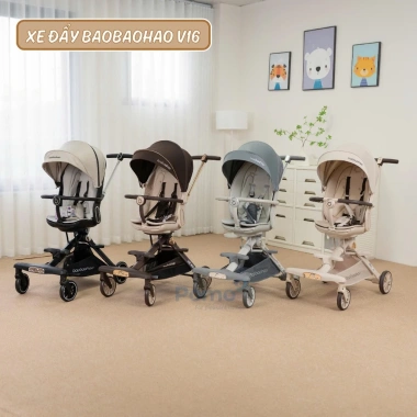Xe đẩy 2 chiều gấp gọn Baobaohao V16 - Siêu tiện lợi, dễ dàng gập, mẫu mới 2.025, giá ưu đãi 2.29 triệu