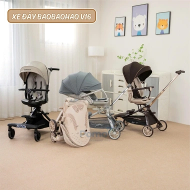 Xe đẩy 2 chiều gấp gọn Baobaohao V16 - Siêu tiện lợi, dễ dàng gập, mẫu mới 2.025, giá ưu đãi 2.29 triệu