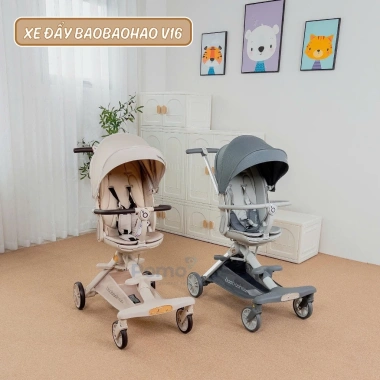 Xe đẩy 2 chiều gấp gọn Baobaohao V16 - Siêu tiện lợi, dễ dàng gập, mẫu mới 2.025, giá ưu đãi 2.29 triệu