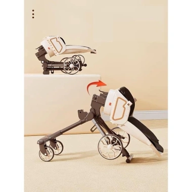 Xe đẩy 2 chiều V9 cao cấp 3 tư thế và bàn ăn dặm mẫu mới giảm giá 1.190k