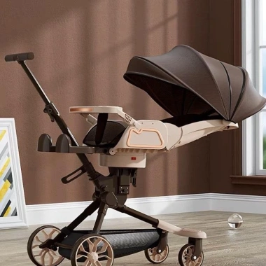 Xe đẩy 2 chiều V9 cao cấp 3 tư thế và bàn ăn dặm mẫu mới giảm giá 1.190k