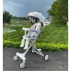 Xe đẩy 2in1 M9 phiên bản mới - Bàn ăn dặm cho bé, màn che và lò xo giảm sóc 4