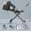 Xe đẩy 2in1 M9 phiên bản mới - Bàn ăn dặm cho bé, màn che và lò xo giảm sóc 9