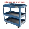 Xe đẩy 3 tầng CSPS xanh Tủ đồ nghề đa năng 136kg 4 bánh xoay có khóa sơn tĩnh điện xuất khẩu Mỹ 9