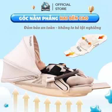 Xe Đẩy Baobaohao V16-C Chính Hãng - Gấp Gọn, Xoay 2 Chiều, Giảm Rung Lắc, Giá 1.73 Triệu