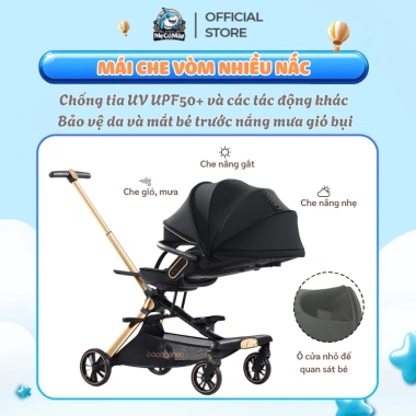 Xe Đẩy Baobaohao V16-C Chính Hãng Gấp Gọn Xoay 2 Chiều Giảm Rung Lắc Tối Đa Giá 2.29 Triệu