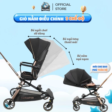 Xe Đẩy Baobaohao V16-C Chính Hãng Gấp Gọn Xoay 2 Chiều Giảm Rung Lắc Tối Đa Giá 2.29 Triệu
