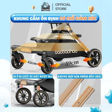Xe Đẩy Baobaohao V16-C Chính Hãng Gấp Gọn Xoay 2 Chiều Giảm Rung Lắc Tối Đa Giá 2.29 Triệu 9 Xe Đẩy Baobaohao V16-C Chính Hãng Gấp Gọn Xoay 2 Chiều Giảm Rung Lắc Tối Đa Giá 2.29 Triệu 9