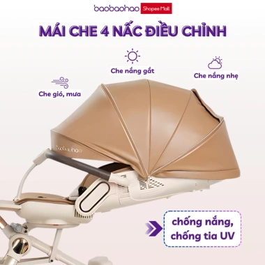 Xe Đẩy Baobaohao V16 Plus Cao Cấp Gấp Gọn 2 Chiều, Mái Che Da PU Sang Trọng - 1.820.000₫ 3 Xe Đẩy Baobaohao V16 Plus Cao Cấp Gấp Gọn 2 Chiều, Mái Che Da PU Sang Trọng - 1.820.000₫ 3