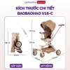 Xe Đẩy Baobaohao V16 Plus Cao Cấp Gấp Gọn 2 Chiều, Mái Che Da PU Sang Trọng - 1.820.000₫ 9