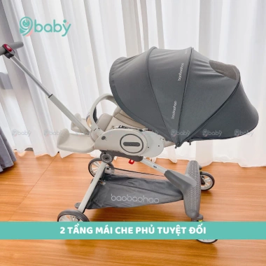 Xe đẩy Baobaohao V9 V16 V22 gấp gọn xoay 360 độ - Thế hệ mới, bảo hành 1 năm, 1,590,000₫