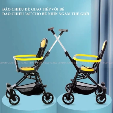 Xe Đẩy Bé Đổi Chiều Gấp Siêu Gọn Dây Đai An Toàn V-BABY Q2 Giá Ưu Đãi 829.000₫