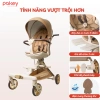 Xe Đẩy Bé V16 Plus Gấp Gọn Du Lịch - Mái Che, Bánh Xe EVA Êm Ái 6