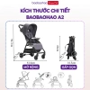 Xe Đẩy Đa Năng Baobaohao A2 Gấp Gọn Siêu Mỏng, Ngả Lưng Đa Chế Độ, Bánh Xe Giảm Xóc 1.025.000 VND 9