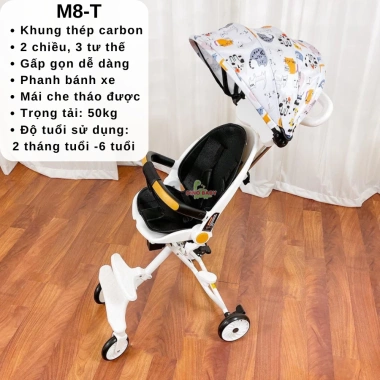 Xe đẩy DINO BABY M9, M8, M2 - 2 chiều 3 tư thế, ngã sâu, giảm sốc, giá 550.000₫