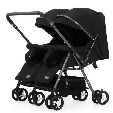 Xe đẩy đôi gấp gọn cho bé sơ sinh - Thiết kế an toàn, tiện lợi, giá chỉ 1.650.000₫