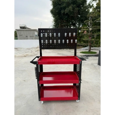Xe đẩy dụng cụ 3 tầng có bánh xe, kệ cơ khí đa năng kèm 30 móc treo - Giá ưu đãi 855.999₫ 2 Xe đẩy dụng cụ 3 tầng có bánh xe, kệ cơ khí đa năng kèm 30 móc treo - Giá ưu đãi 855.999₫ 2
