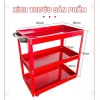 Xe đẩy dụng cụ 3 tầng tay cầm, bánh xe xoay 360°, di chuyển dễ dàng, chỉ 360.000₫ 6