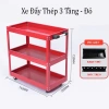 Xe đẩy dụng cụ inox 304 3 tầng - kèm khay đựng, bánh xe tiện lợi, giảm 20% 5