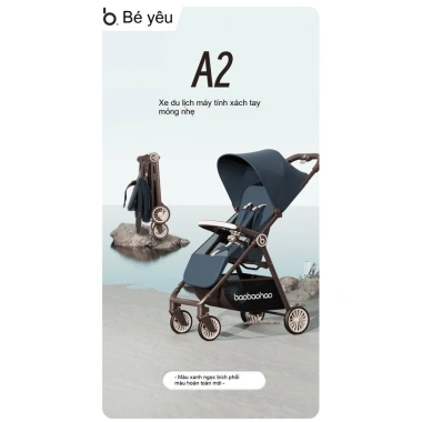 Xe đẩy em bé Baby Good A2 nhẹ gập một nút, 4 bánh, ngồi và nằm - di động 7 Xe đẩy em bé Baby Good A2 nhẹ gập một nút, 4 bánh, ngồi và nằm - di động 7
