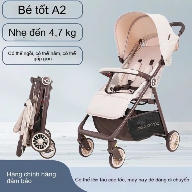 Xe đẩy em bé Baby Good A2 nhẹ gập một nút, 4 bánh, ngồi và nằm - di động 10 Xe đẩy em bé Baby Good A2 nhẹ gập một nút, 4 bánh, ngồi và nằm - di động 10