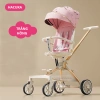 Xe đẩy gấp gọn 2 chiều G500 3 tư thế nằm ngả, kèm bàn ăn và mái che, 1.380.000 VND 5