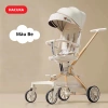 Xe đẩy gấp gọn 2 chiều G500 3 tư thế nằm ngả, kèm bàn ăn và mái che, 1.380.000 VND 10