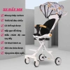 Xe đẩy gấp gọn 2 chiều M8 full đệm, ngả lưng, có mái - Giá ưu đãi 409.000₫ 2