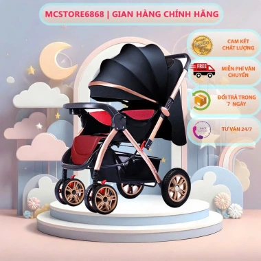 Xe đẩy gấp gọn 2 chiều MC6.886 cho bé 0‑36 tháng, cao cấp, giá 990.000₫