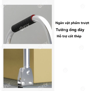 Xe đẩy gấp gọn 600kg - Xe kéo hàng sàn sắt cỡ lớn, nâng tay đa năng, giá 378.800₫ 6