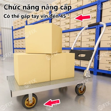 Xe đẩy gấp gọn 600kg - Xe kéo hàng sàn sắt cỡ lớn, nâng tay đa năng, giá 378.800₫ 8