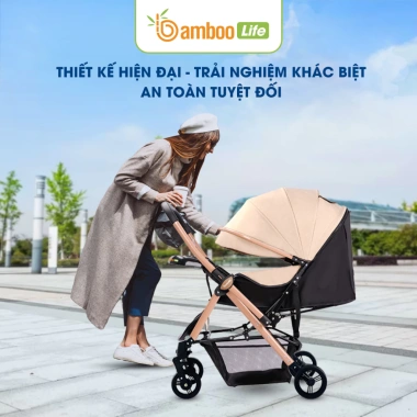 Xe đẩy gấp gọn Bamboo Life 2 chiều 3 tư thế cho bé 0‑36 tháng - Du lịch siêu thị - Giá chỉ 1.699.000 VNĐ 2 Xe đẩy gấp gọn Bamboo Life 2 chiều 3 tư thế cho bé 0‑36 tháng - Du lịch siêu thị - Giá chỉ 1.699.000 VNĐ 2