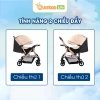 Xe đẩy gấp gọn Bamboo Life 2 chiều 3 tư thế cho bé 0‑36 tháng - Du lịch siêu thị - Giá chỉ 1.699.000 VNĐ 3