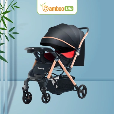 Xe đẩy gấp gọn Bamboo Life 2 chiều 3 tư thế cho bé 0‑36 tháng - Du lịch siêu thị - Giá chỉ 1.699.000 VNĐ