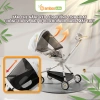 Xe đẩy gấp gọn Bamboo Life 2 chiều xoay 360 an toàn - Giá ưu đãi 2.000.000₫ 3