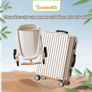 Xe đẩy gấp gọn Bamboo Life 2 chiều xoay 360 an toàn - Giá ưu đãi 2.000.000₫