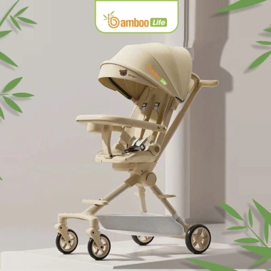 Xe đẩy gấp gọn Bamboo Life 2 chiều xoay 360 an toàn - Giá ưu đãi 2.000.000₫