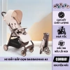 Xe đẩy gấp gọn Baobaohao A2 màu kem-xám - Giảm rung, bảo hành 1 năm, chỉ 929.000₫