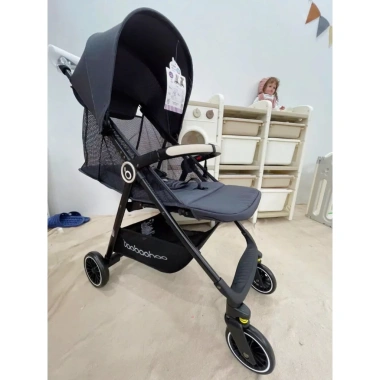 Xe đẩy gấp gọn Baobaohao A2 màu kem-xám - Giảm rung, bảo hành 1 năm, chỉ 929.000₫