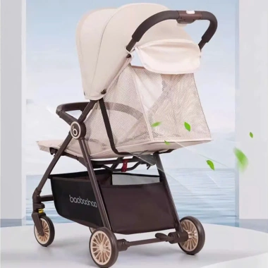 Xe đẩy gấp gọn Baobaohao A2 màu kem-xám - Giảm rung, bảo hành 1 năm, chỉ 929.000₫ 3 Xe đẩy gấp gọn Baobaohao A2 màu kem-xám - Giảm rung, bảo hành 1 năm, chỉ 929.000₫ 3