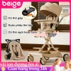 Xe đẩy gấp gọn bé Beige - Đảo chiều, 3 tư thế, tặng khay ăn và Lò Xo, giá 629.000₫