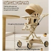Xe đẩy gấp gọn bé Beige - Đảo chiều, 3 tư thế, tặng khay ăn và Lò Xo, giá 629.000₫ 7