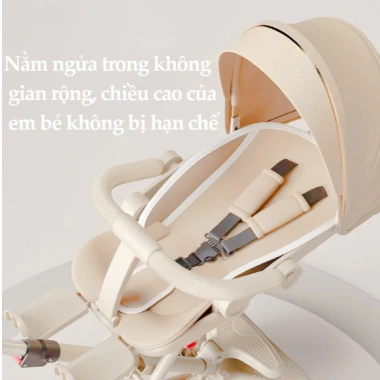 Xe đẩy gấp gọn bé Beige - Đảo chiều, 3 tư thế, tặng khay ăn và Lò Xo, giá 629.000₫ 8 Xe đẩy gấp gọn bé Beige - Đảo chiều, 3 tư thế, tặng khay ăn và Lò Xo, giá 629.000₫ 8