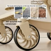 Xe đẩy gấp gọn bé Beige - Đảo chiều, 3 tư thế, tặng khay ăn và Lò Xo, giá 629.000₫ 9