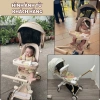 Xe đẩy gấp gọn cho bé M2 M9 K1 2 chiều 3 thuận, có khay ăn, mang đi xe máy, mẫu 2.024 550k 2