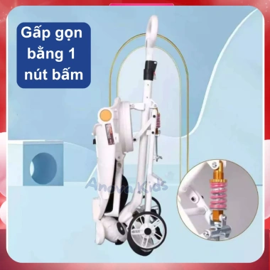 Xe đẩy gấp gọn cho bé sơ sinh M9 K8 K1, có khay ăn, đồ chơi nhạc, 0‑48 tháng - Giảm giá 550k
