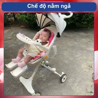 Xe đẩy gấp gọn cho bé sơ sinh M9 K8 K1, có khay ăn, đồ chơi nhạc, 0‑48 tháng - Giảm giá 550k