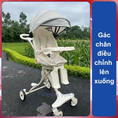 Xe đẩy gấp gọn cho bé sơ sinh M9 K8 K1, có khay ăn, đồ chơi nhạc, 0‑48 tháng - Giảm giá 550k