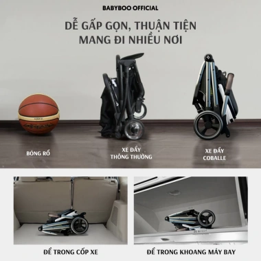Xe đẩy gấp gọn COBALLE đa năng, đảo chiều, màn che kín toàn thân, Bảo hành 2 năm - 2.58 triệu 7